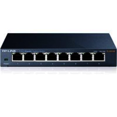 TP LINK 8-Port Gigabit Desktop Switch - Steel Case